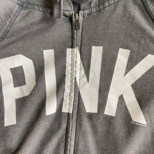 VS PINK Grey Zip Up Jacket